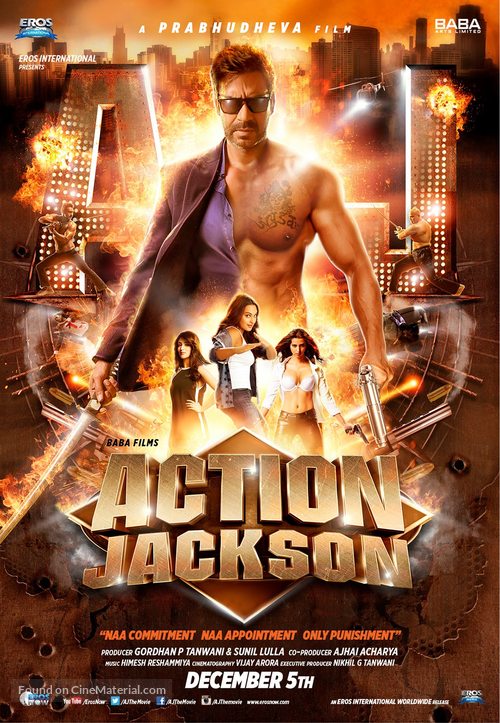 Action Jackson - Indian Movie Poster