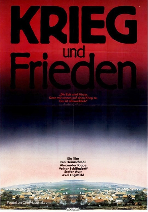 Krieg und Frieden - German Movie Poster