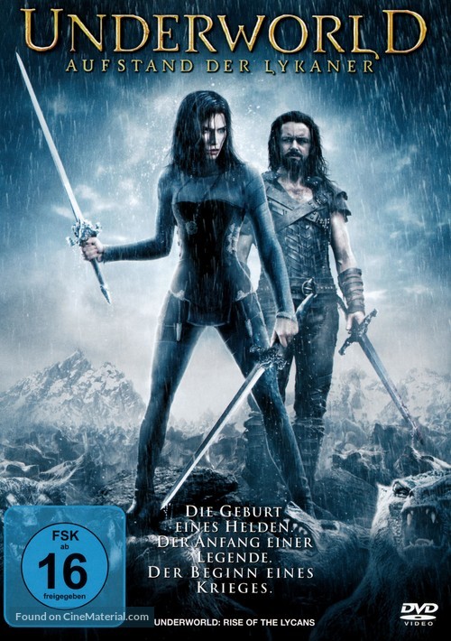 Underworld: Rise of the Lycans - German DVD movie cover
