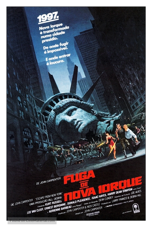 Escape From New York - Brazilian Movie Poster