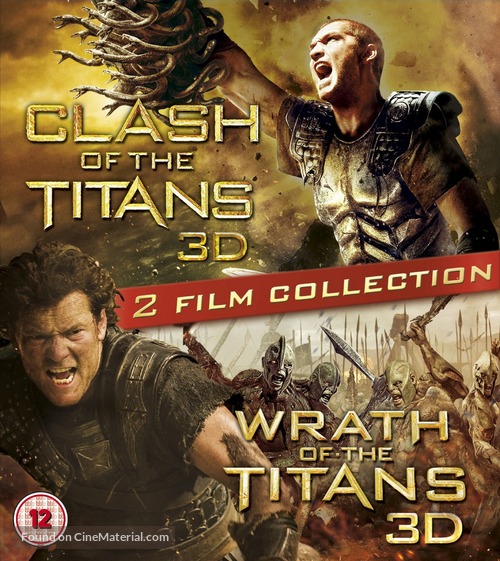 Wrath of the Titans - British Blu-Ray movie cover