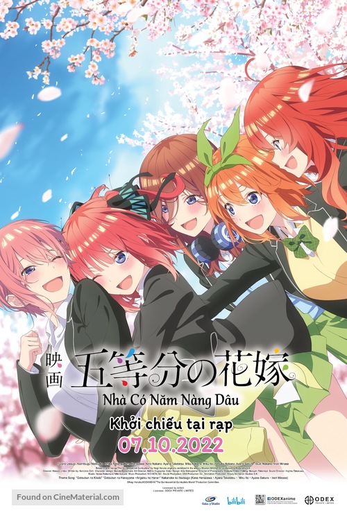 Eiga Go-Toubun no Hanayome - Vietnamese Movie Poster