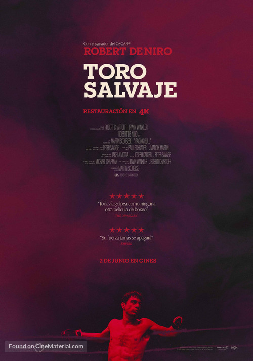 Raging Bull - Spanish Movie Poster