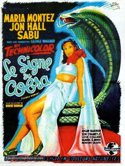 Cobra Woman - French Movie Poster