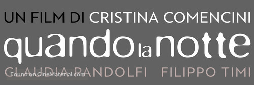 Quando la notte - Italian Logo