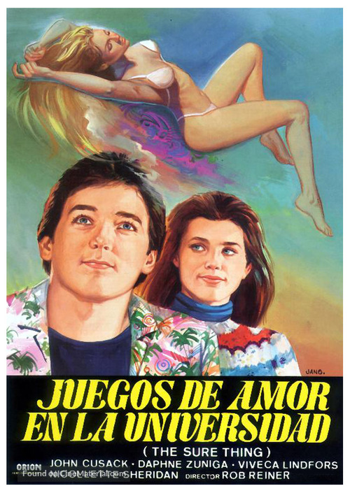 The Sure Thing - Spanish Movie Poster