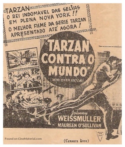 Tarzan&#039;s New York Adventure - Brazilian Movie Poster