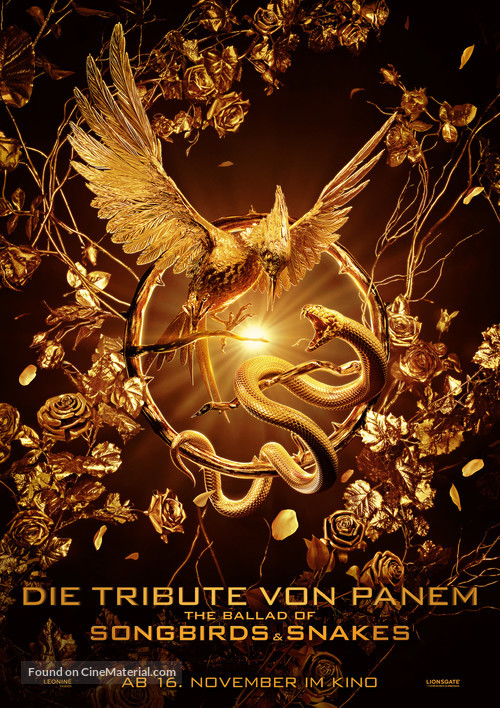 The Hunger Games: The Ballad of Songbirds and Snakes - German Movie Poster