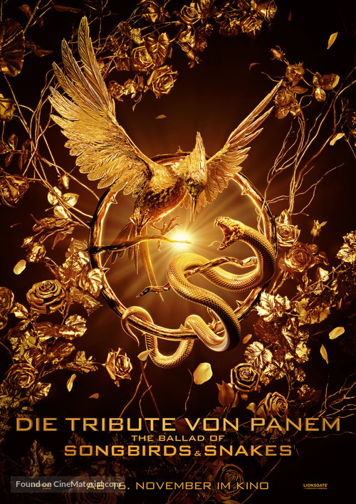 The Hunger Games: The Ballad of Songbirds &amp; Snakes - German Movie Poster