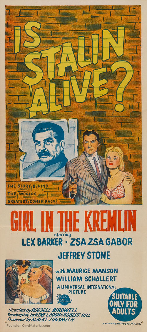 The Girl in the Kremlin - Australian Movie Poster