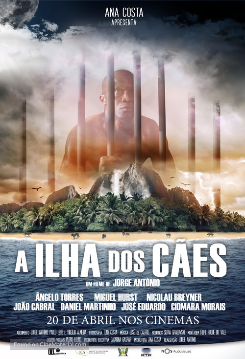 A Ilha dos C&atilde;es - Portuguese Movie Poster