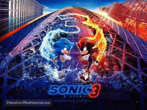 Sonic the Hedgehog 3 - Brazilian Movie Poster