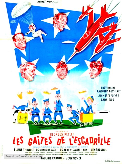 Les gait&eacute;s de l&#039;escadrille - French Movie Poster