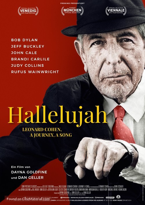 Hallelujah: Leonard Cohen, a Journey, a Song - German Movie Poster