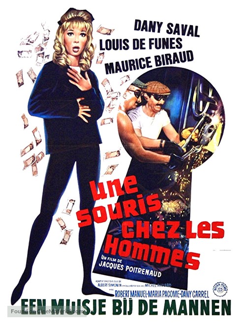 Une souris chez les hommes - Belgian Movie Poster