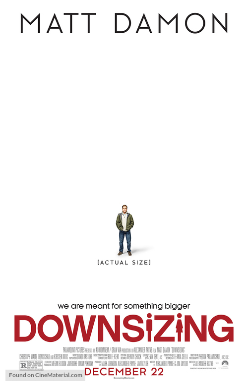 Downsizing - Theatrical movie poster
