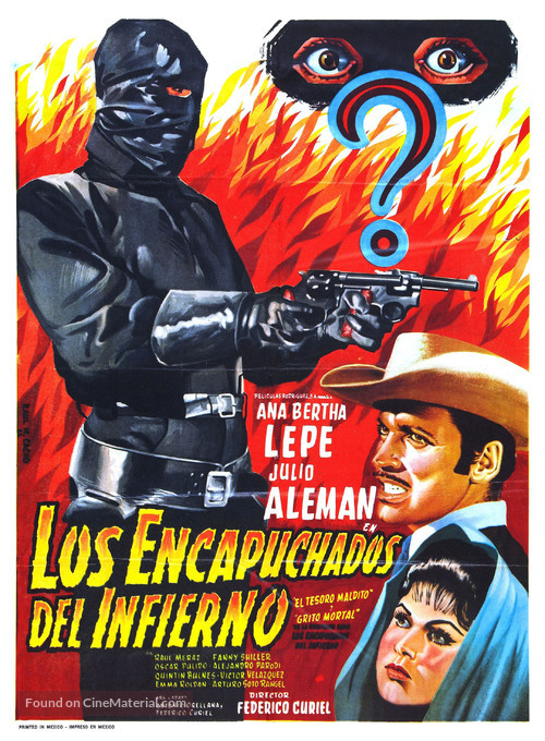 Los encapuchados del infierno - Mexican Movie Poster