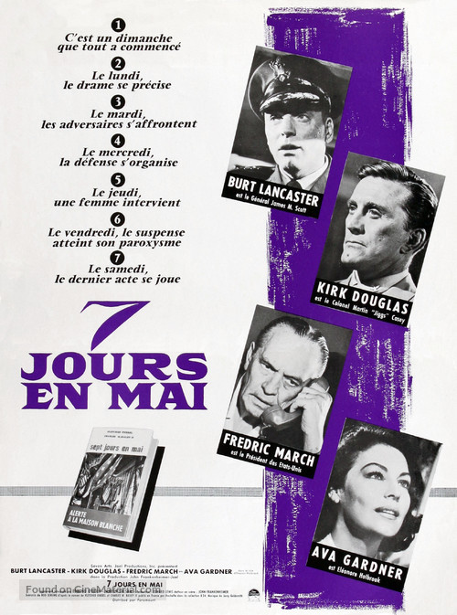 Seven Days in May - French Movie Poster