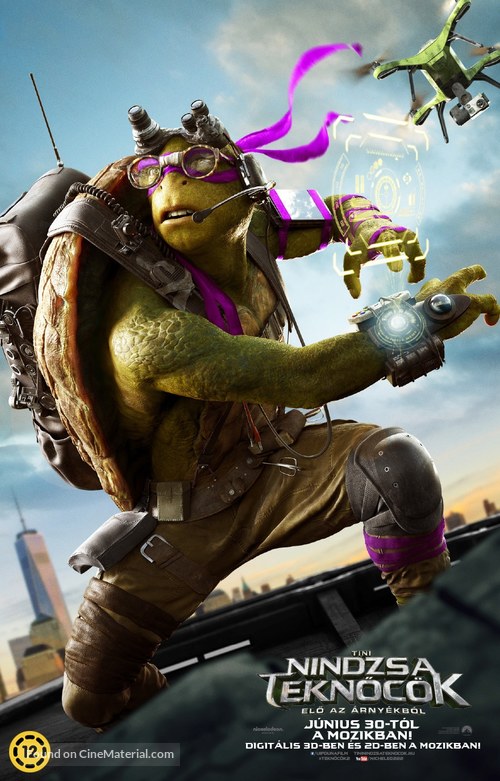 Teenage Mutant Ninja Turtles: Out of the Shadows - Hungarian Movie Poster