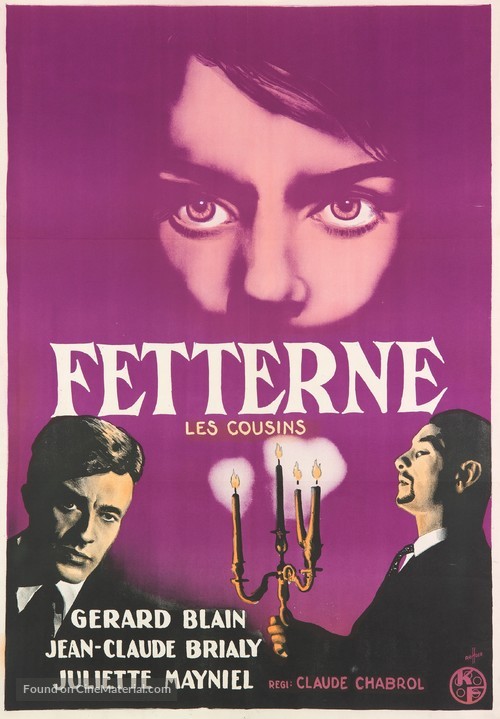 Les cousins - Norwegian Movie Poster