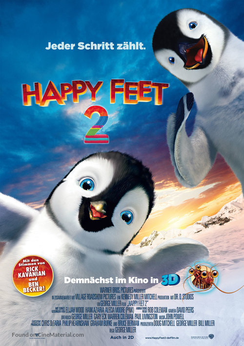 Happy Feet Two - German Movie Poster