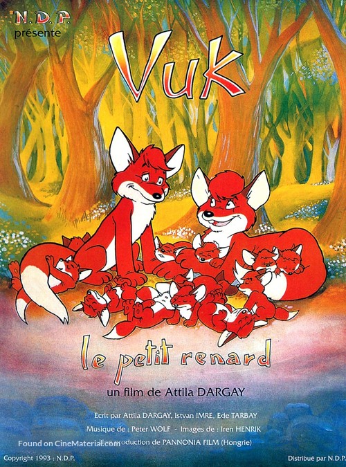 Vuk - French Movie Poster