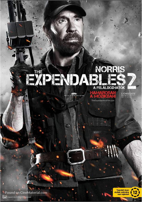 The Expendables 2 - Hungarian Movie Poster