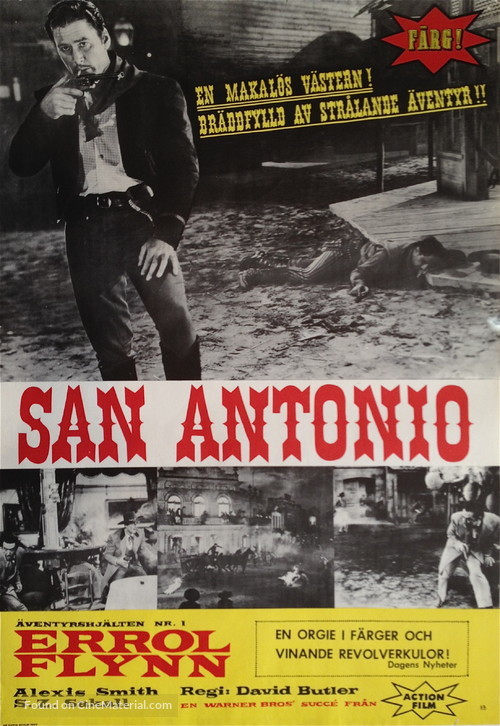 San Antonio - Swedish Movie Poster
