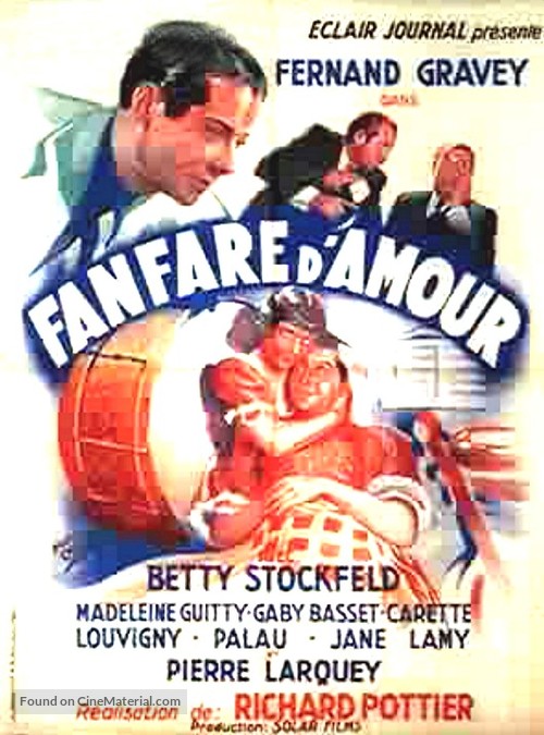 Fanfare d&#039;amour - French Movie Poster