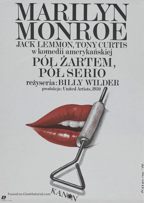 Some Like It Hot - Polish Movie Poster