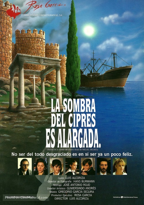 La sombra del cipr&eacute;s es alargada - Spanish Movie Poster