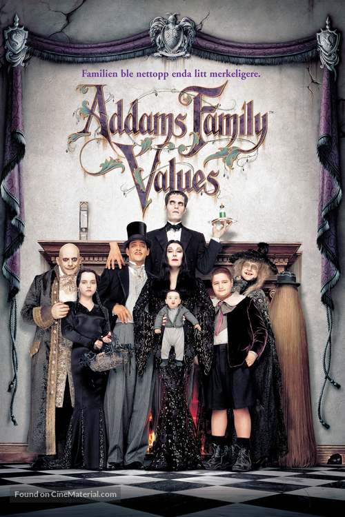 Addams Family Values - Norwegian Movie Cover