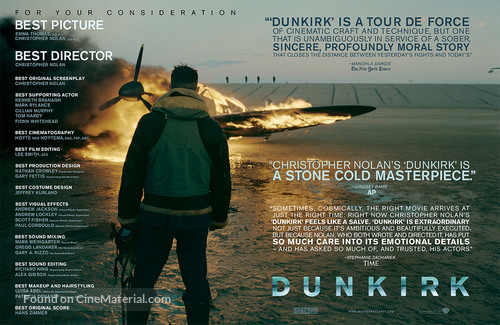 Dunkirk - For your consideration movie poster