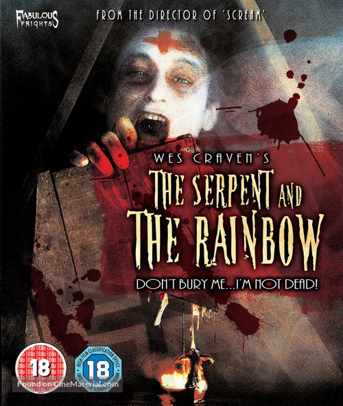 The Serpent and the Rainbow - British Blu-Ray movie cover