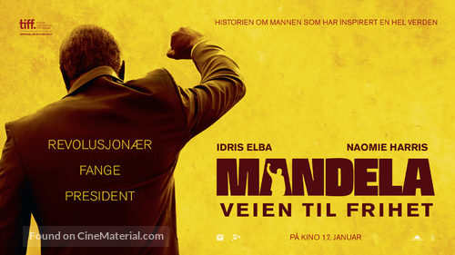 Mandela: Long Walk to Freedom - Norwegian Movie Poster
