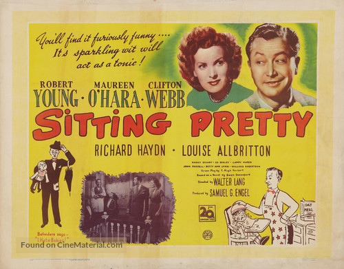 Sitting Pretty (1948) British movie poster