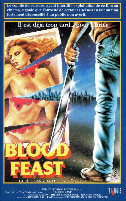 Blood Feast - French VHS movie cover