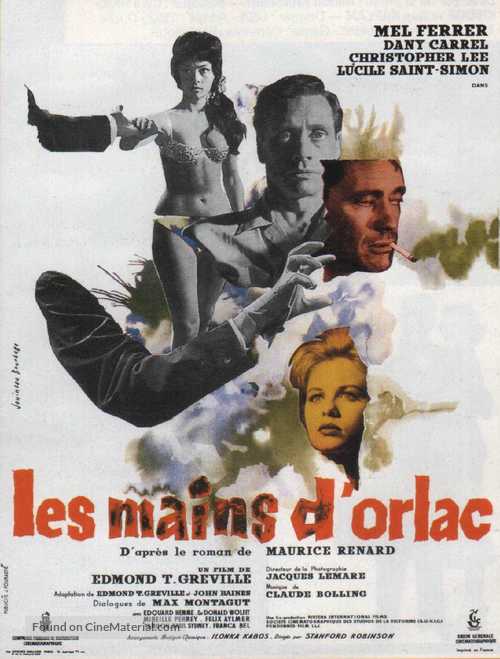 The Hands of Orlac - French Movie Poster