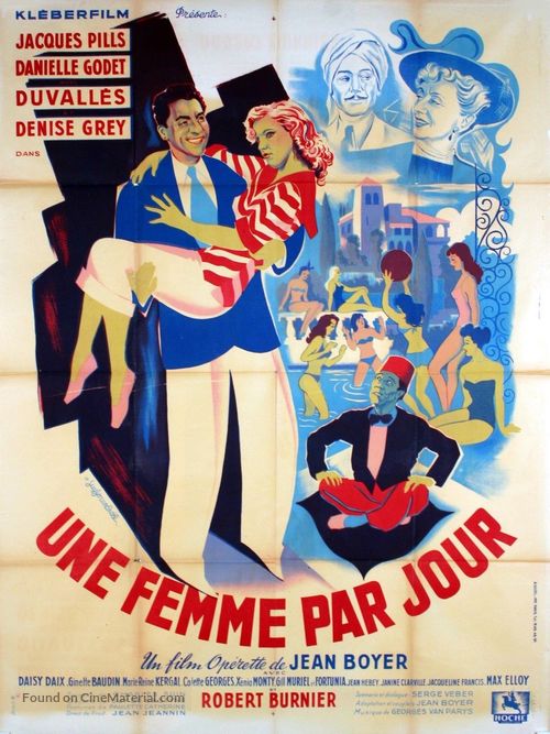 Une femme par jour - French Movie Poster