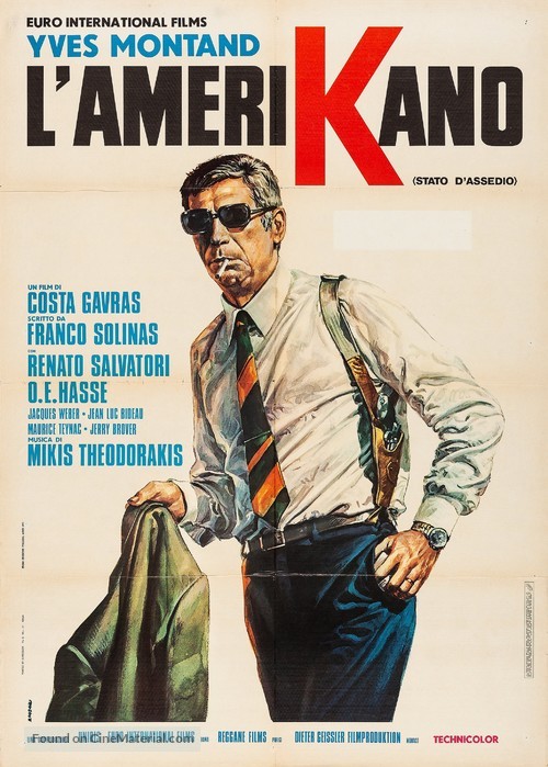 &Eacute;tat de si&egrave;ge - Italian Movie Poster