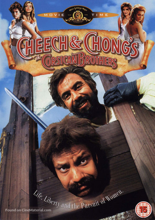 Cheech &amp; Chong&#039;s The Corsican Brothers - British DVD movie cover