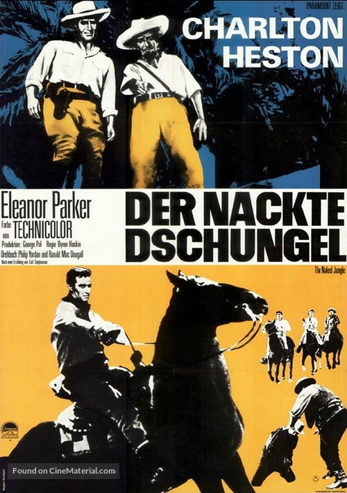 The Naked Jungle - German Movie Poster