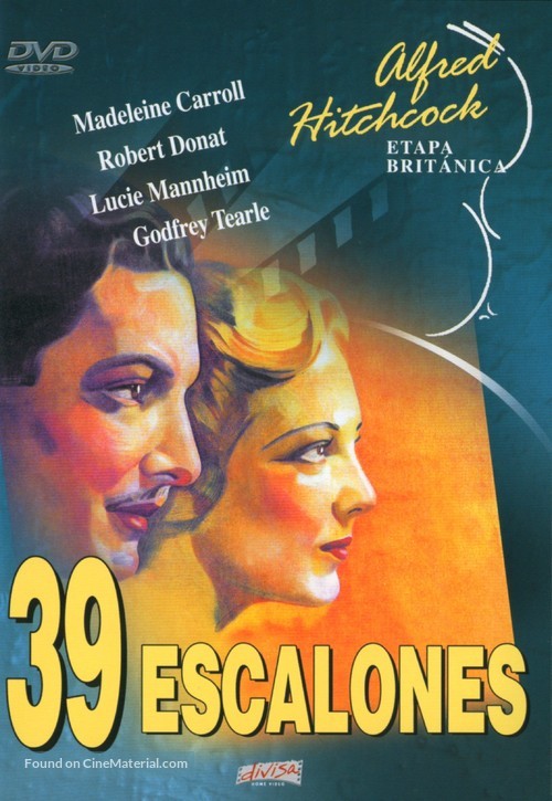 The 39 Steps - Spanish DVD movie cover