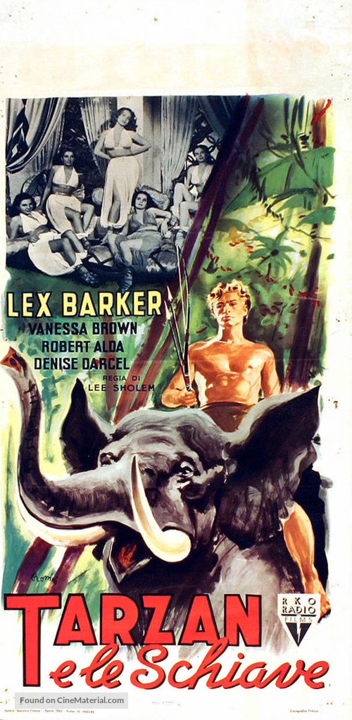 Tarzan and the Slave Girl - Italian Movie Poster