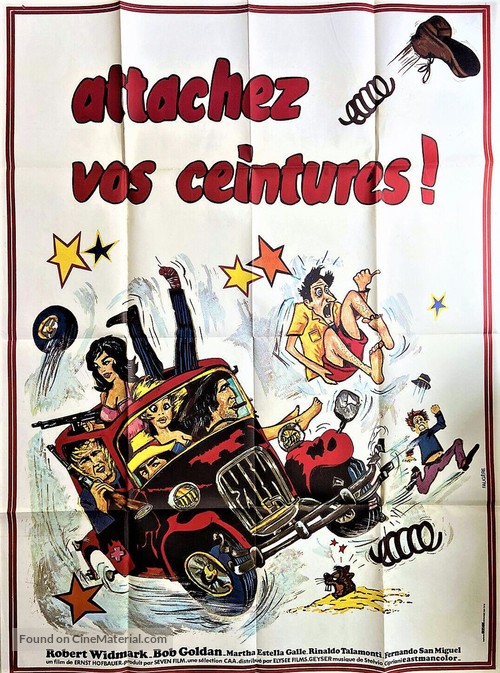 Zwei Teufelskerle auf dem Weg ins Kloster - French Movie Poster