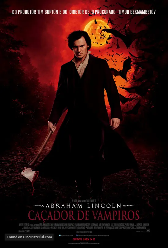 Abraham Lincoln: Vampire Hunter - Brazilian Movie Poster