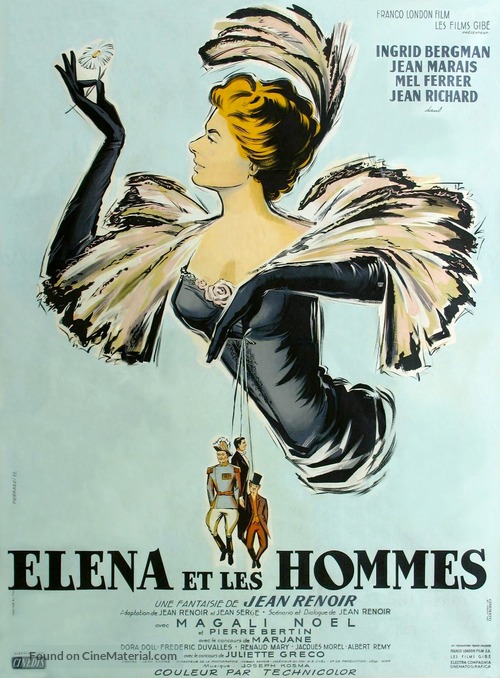Elena et les hommes - French Movie Poster