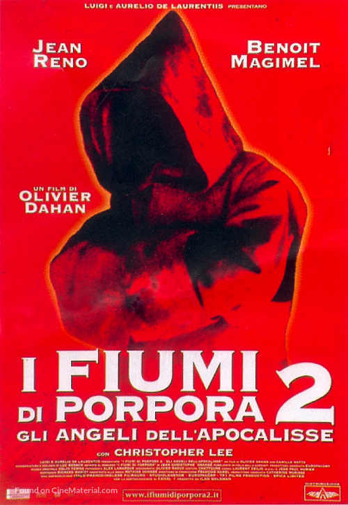Crimson Rivers 2 - Italian poster