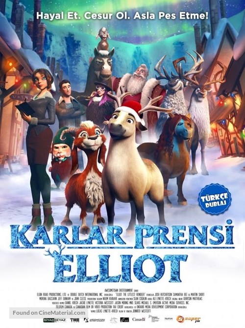 Elliot the Littlest Reindeer - Turkish Movie Poster