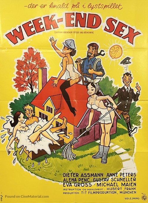 Onder het rokje stoot het bokje - Danish Movie Poster